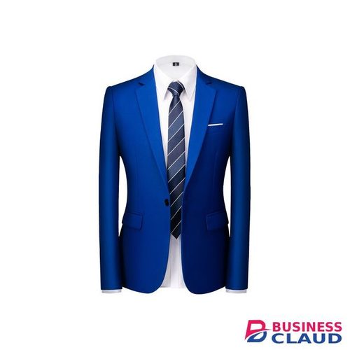 (Royal Blue)16 Colors Mens Groom Wedding Slim Blazers Mens Korean One Button Casual Business Formal Wear Tuxedo Suit Jacket Plus Size 6XL-M SHA
