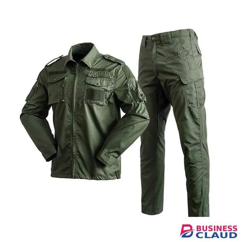 Outdoor Tactical Military Uniform, Army Forces Airsoft Soldier Training Combat Jacket Pant Suit- Green