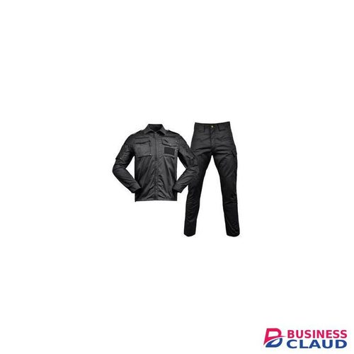 Outdoor Tactical Military Uniform, Army Forces Airsoft Soldier Training Combat Jacket Pant Suit + FREE BASE BALL CAP- Black