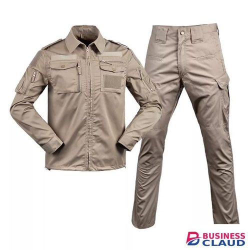 Tactical Military Uniform, Army Forces Airsoft Soldier Training Combat Jacket Pant Suit.Brown