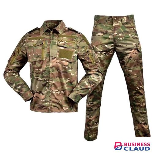 Outdoor Tactical Military Uniform, Army Forces Airsoft Soldier Training Combat Jacket Pant Suit- Tricolor Green, Brown