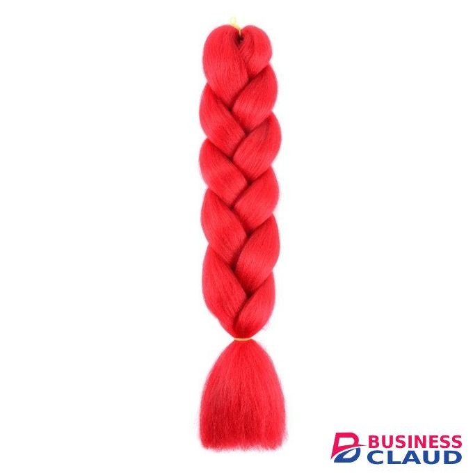 2pcs Red& Blue OBraiding Hair, 60cm Braids for Women & Girls