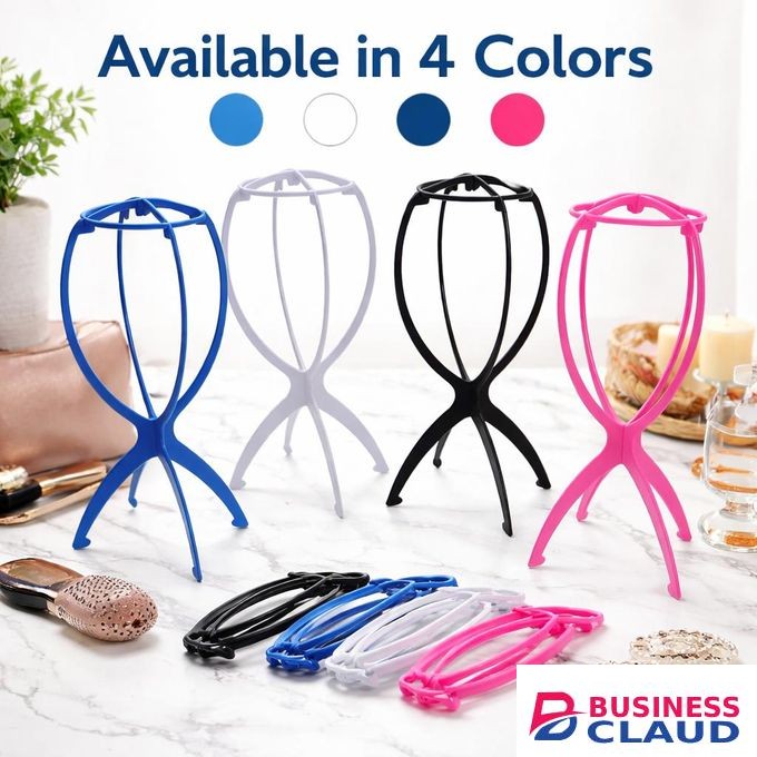 Portable Folding Wig Stand Hair Extension Holder Stable Mannequin Head Display Stand