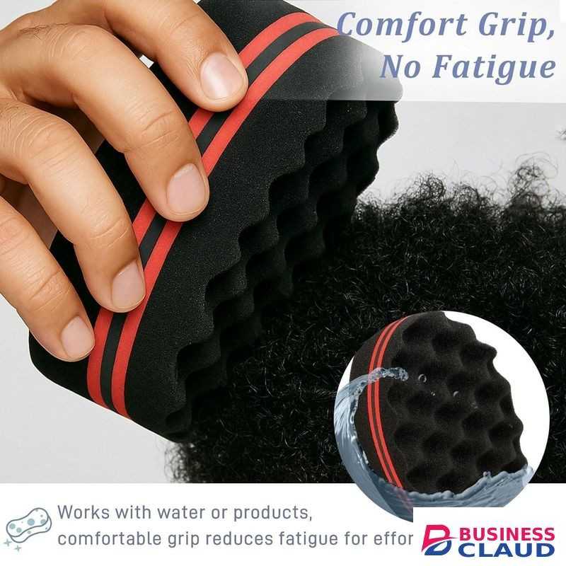 Magic Twist Sponge for Dreadlocks, Afro Coils, and Curls - Two Sides with Big and Small Holes, Foam Wave Brush for Men, Women, Boys, and Girls with Long or Short Hair by Hair Sponge (1 Piece)