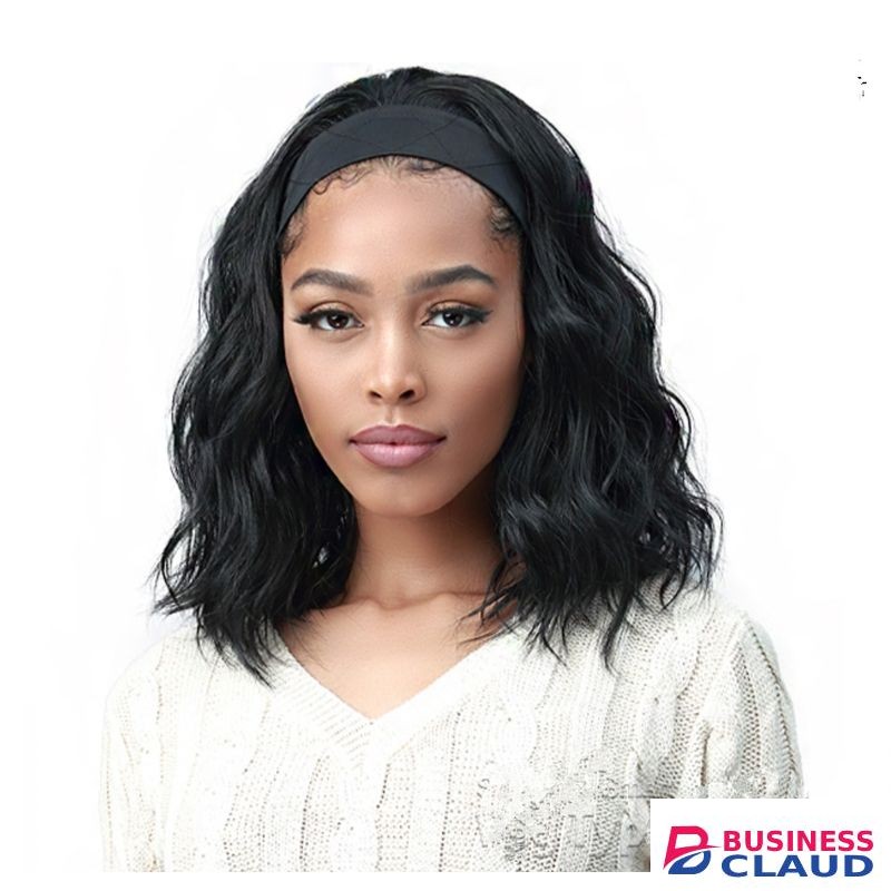 CURLY Soft Premium Synthetic Headband Wig +Free Wig Cap