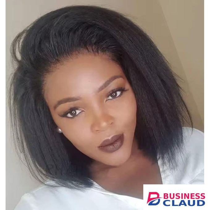 Fashion Classic Kinky semi human frontal wig