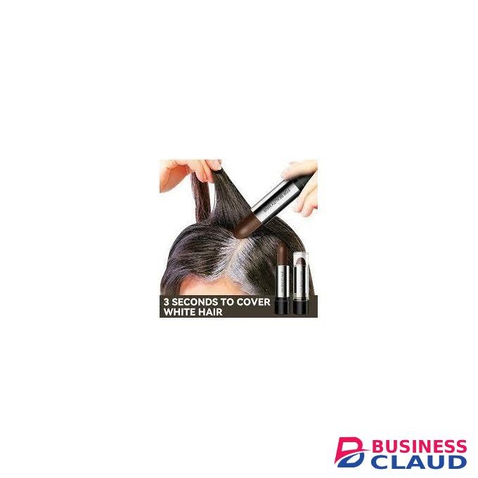 Hair Color Pencil - Instant Gray Root Coverage & White Hair Color Modify, One-Time Temporary Cream Stick For Root Touch Up ( 2 Black And White))