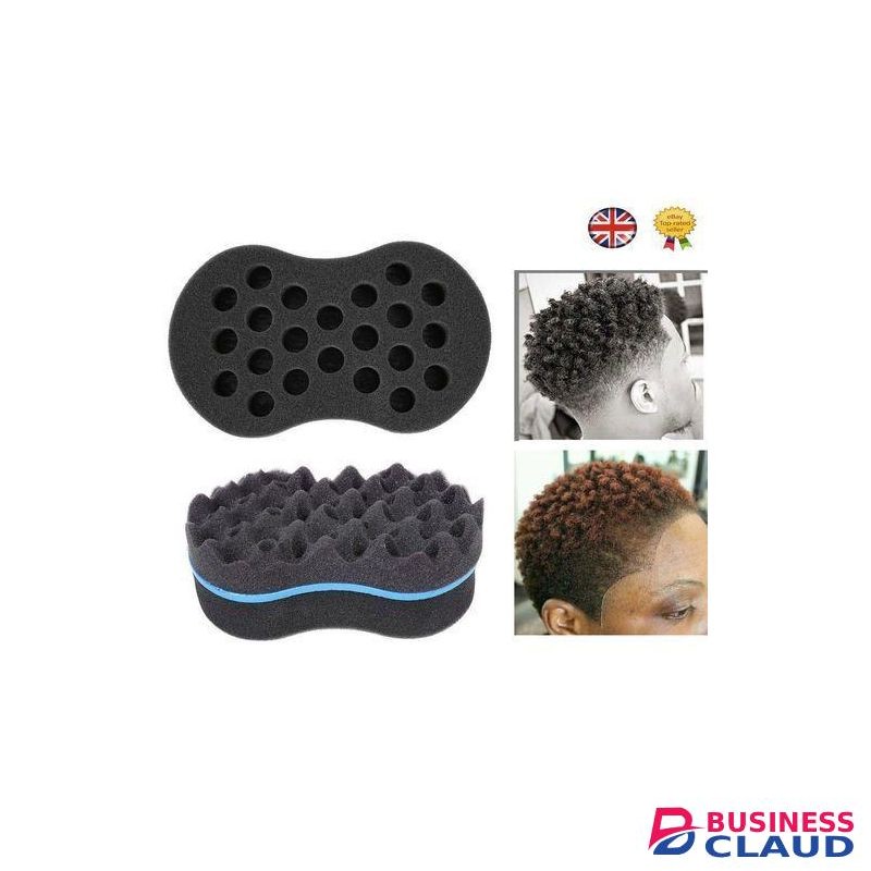 New Magic Twist And Curling Sponge - Two Sides Dread Dreading Wave Twisting Foam Afro Barber Curl Sponge For Women And Men Boy Girl Small And Big Holes