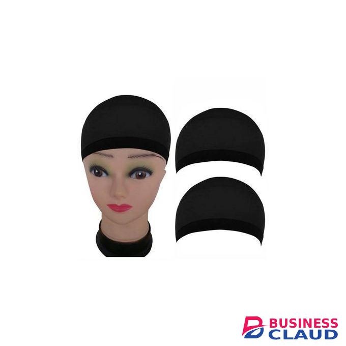 2Pcs Black Stretchy Hair Mesh Wig Cap Hair Net