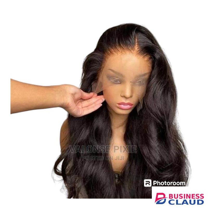 Deep frontal semi human wig