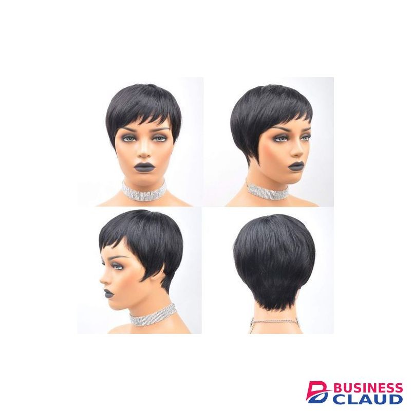 Pixie Cut Wigs Short Straight Black