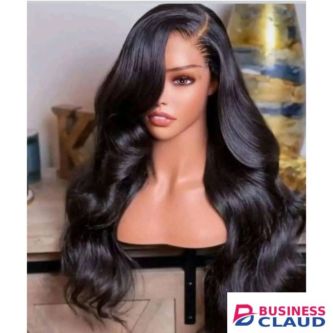 Full frontal semi human lace wig