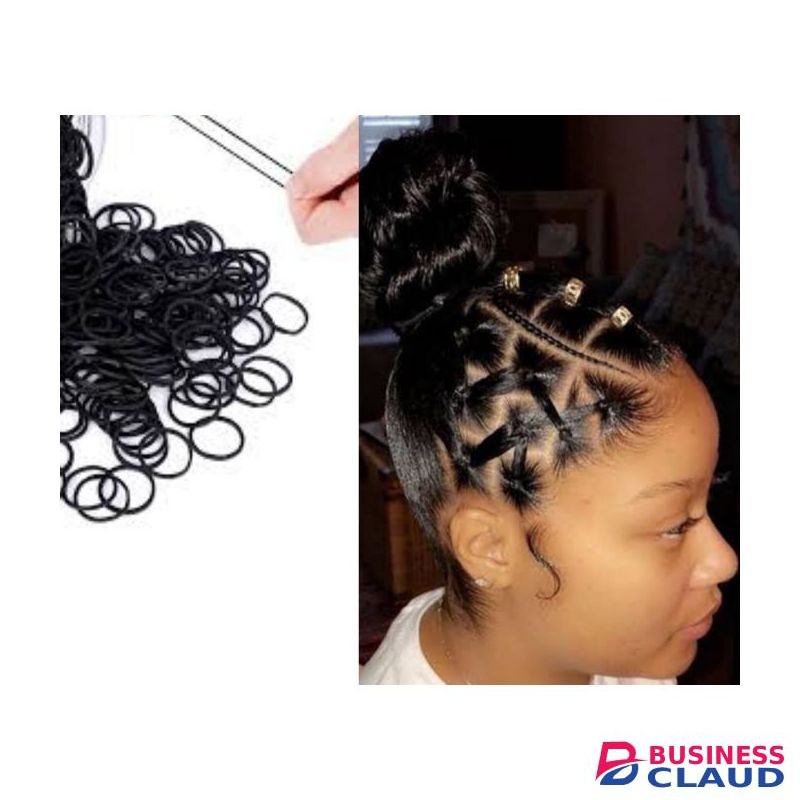Black Mini Hair Rubber Bands/ Hair Bands- 300pcs