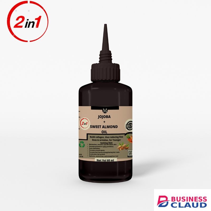 Mekis Sweet Almond & Jojoba Oil-For Soft ,Glowing Skin & Strong Hair