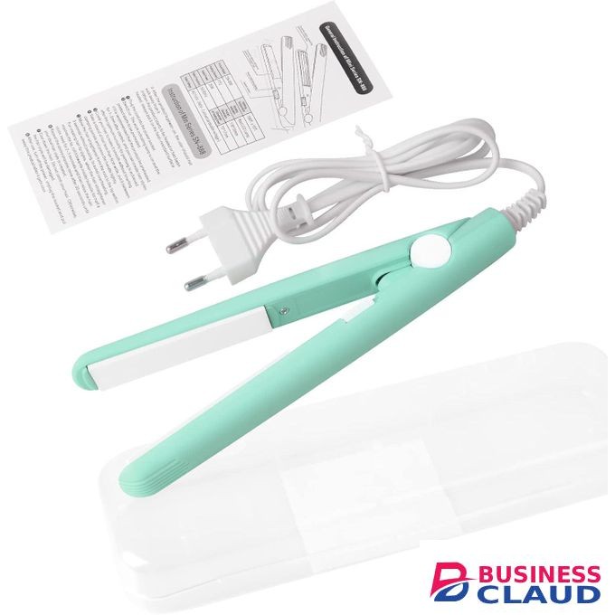 2 In 1 Mini Hair Straightener, US Plug, Ceramic Tourmaline Plate, Beauty Small Lightweight Portable Flat Iron Heating Curler For Home