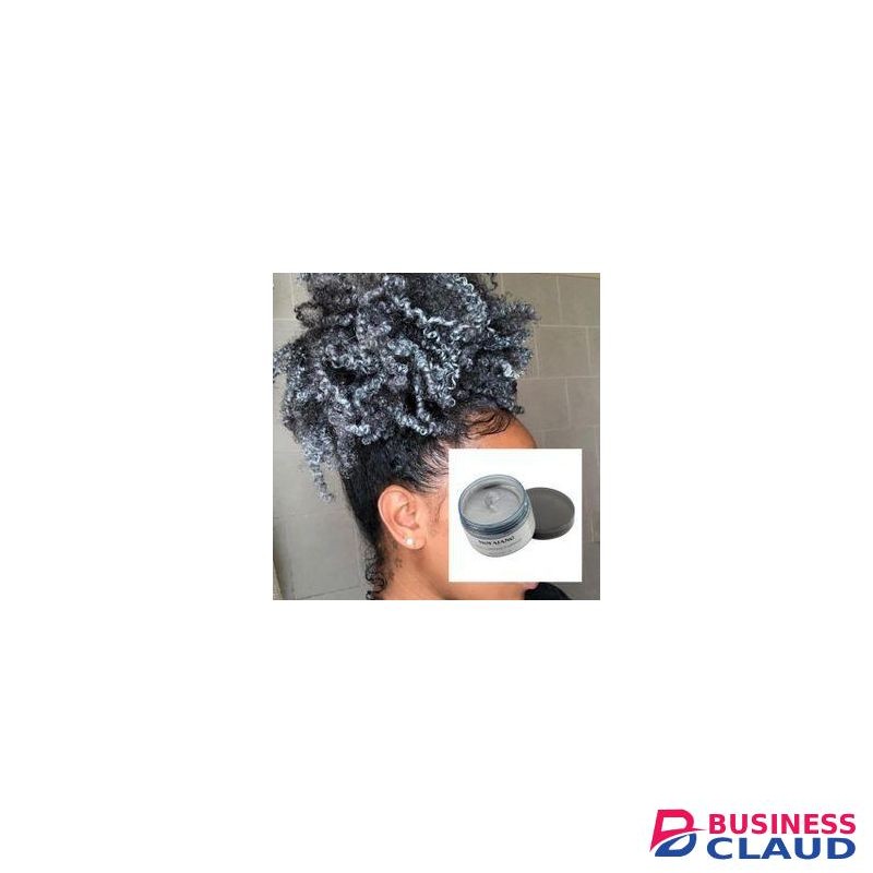 Mofajang Grey Temporary Hair Color Wax- Natural Hairstyle Cream- Gray Hair Dye- Silver