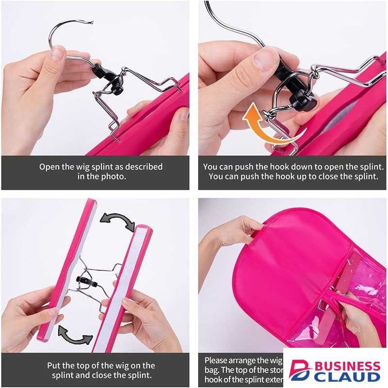 Wig Storage bags with Hanger /Wigs Hair Extension Storage Bag Hairpieces Storage Holder