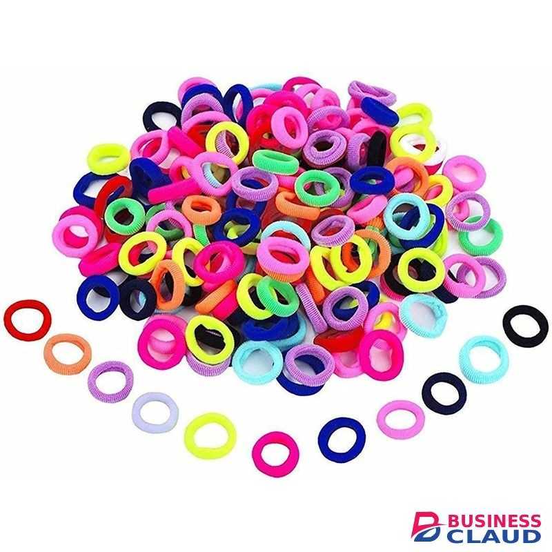 100pc Baby Girl's Mini Elastic Soft Rubber Hair Bands Rubber Band (Multicolor)