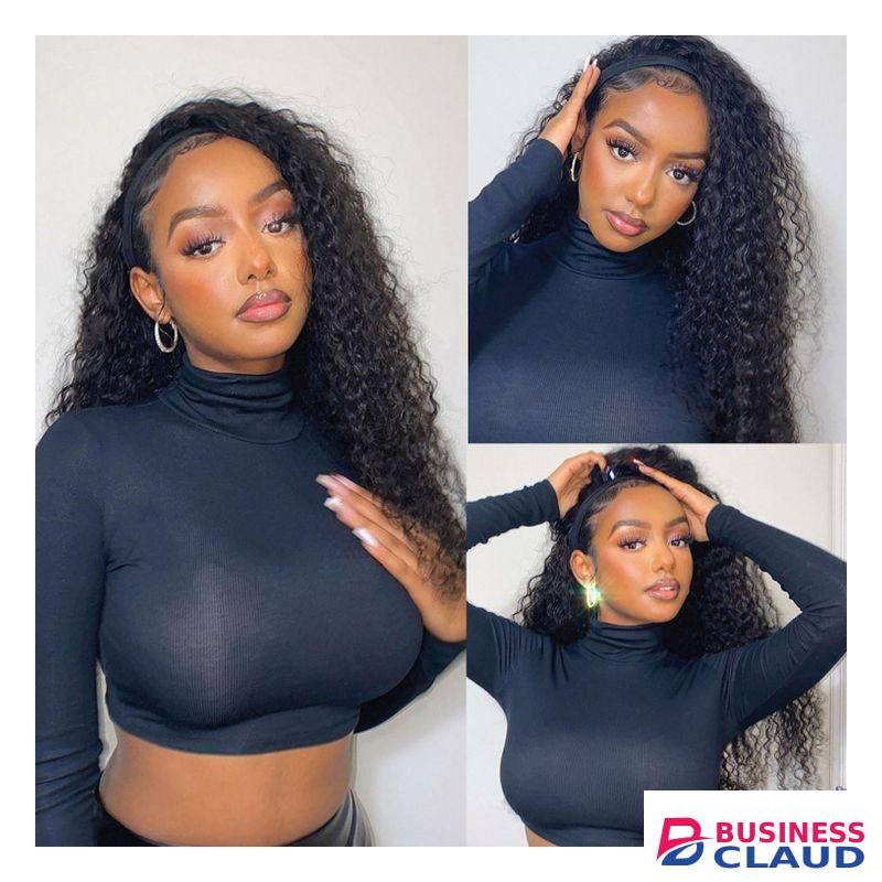 Long Curly Synthetic Headband Wig