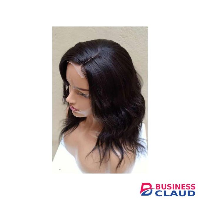 Closure human blend wig