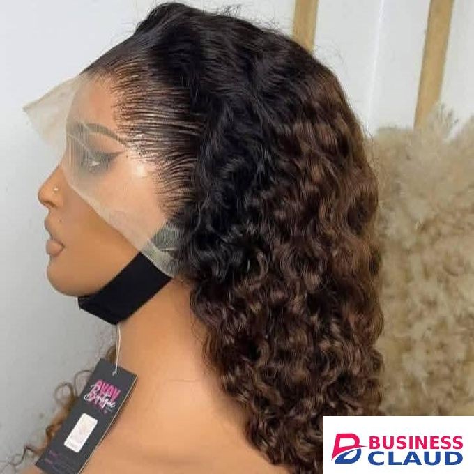 pure frontal human hair water curl wig