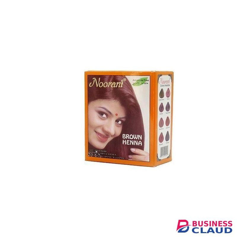 Noorani Brown henna Hair Color And Herbal Powder-12 sachets.