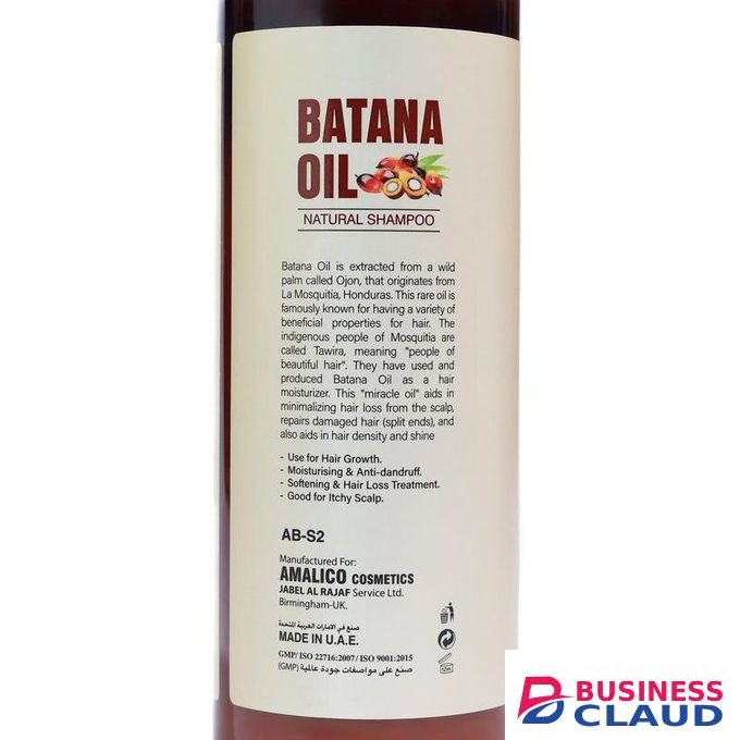 AMALICO BATANA OIL PRO NATURAL HONDURAN MIRACLE OIL SHAMPOO FOR THICKER, FULLER & HEALTHIER HAIR NET 500ML