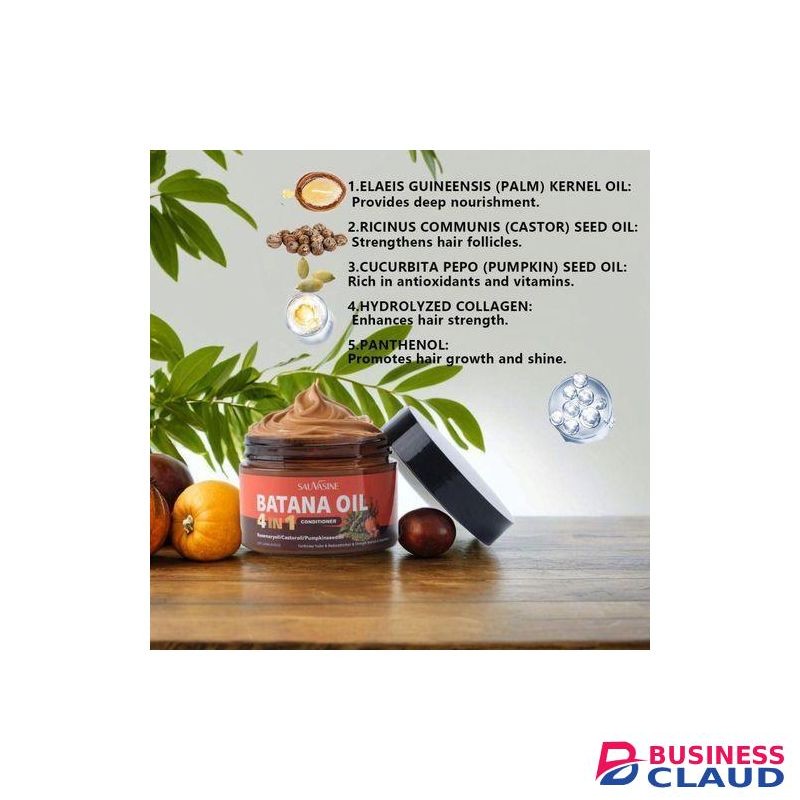 Sauvasine Batana Oil 4 In 1 Hair Conditioner With Rosemary, Castor & Pumpkin Seed - Nourishes, Strengthens & Promotes Hair Growth -120ML