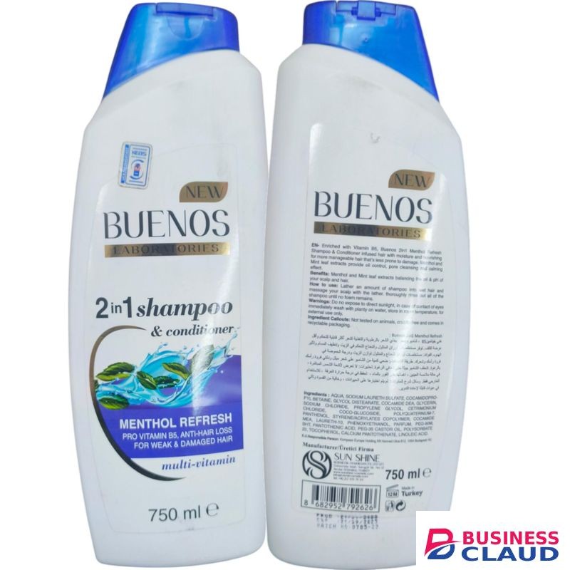 Buenos Laboratories 2 In 1 Shampoo & Conditioner For Weak & Damaged Hair nk