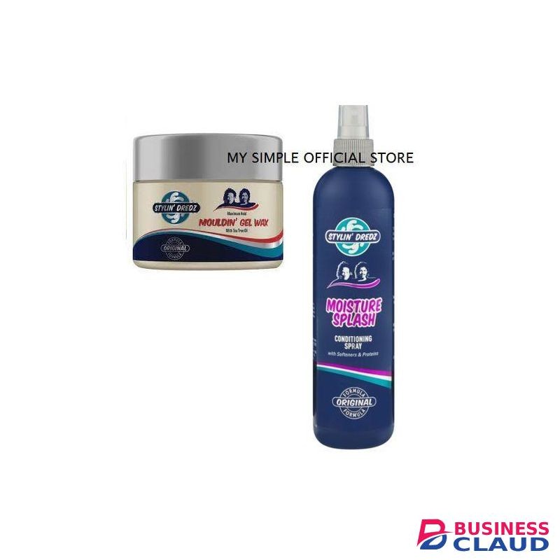 Stylin' Dredz Mouldin Gel Wax 250ML + Moisture Splash Conditioning Spray