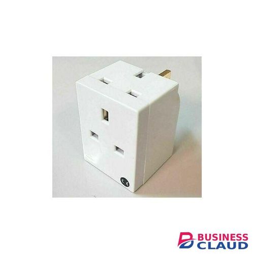 Triple 13A Plug Adaptor – UK 3-Pin Multi Socket Extension Block for powering up to three devices