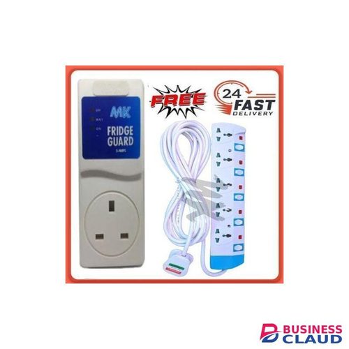 Power King 5-Way-Power Extension +FREE Fridge Guard (Elec-tronic)