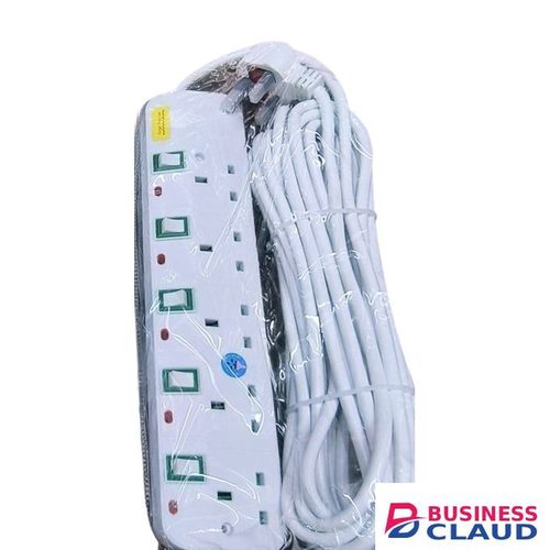 5-Way 13AMP Extension Trailing Socket 10M Cable Reliable & Durable For Heavy Use