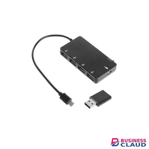 4 Port Usb Otg Hub Extension Cable Adapter For Smartphone Pc