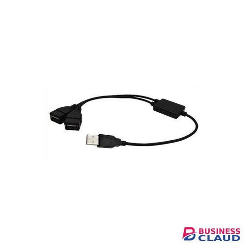 Usb 2.0 A 1 Male To 2 Dual Usb Female Data Hub Power Adapter Y Splitter Usb Charging Power Cable Cord Extension Cable