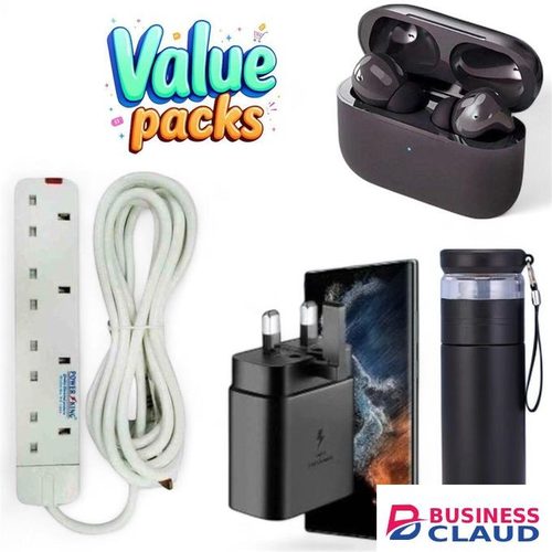 Power King SWEET HOME 4 WAY POWER EXTENSION WITH LONG CABLE //FREE PRO3 EARPODS//PLUS FREE WATER/TEA BOTTLE//PLUS SAMSUNG 45WATTS ADAPTER