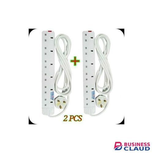 Power King 6 Way Power Extension // 2 Power Extension Socket LONG Cable