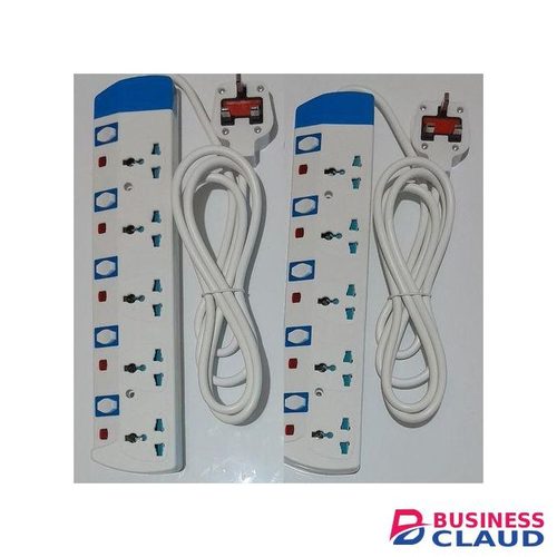 Power King // TWO Heavy Duty// Power Socket Extension Cable.5 Way // 5 way power extension
