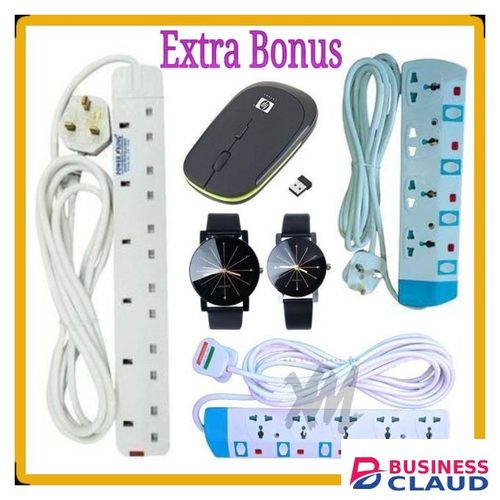 Power King 6 Way Power Extension + 5 Way Extension+Gifts