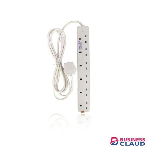 Power King Extension Cable With 6 AC Power Outlets, 13A, And 2 M Long Cable>6 Outlet Power Extension