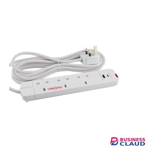 Tronic 3-Way Extension Socket with USB-C & USB-A Charging 3-Way Extension Socket with USB-C & USB-A Charging