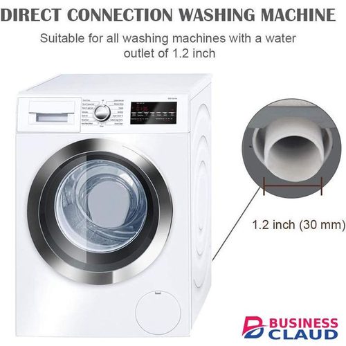 Washing Machine Drain Hose Washer Drain Hose Extension Kit with 1 Extension Adapter and 2 Hose Clamps 2M