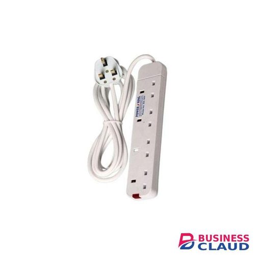Powermax Power King Best 4 Way Power Extension With Long Cable // Power extencion - White