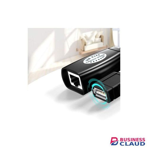 USB 2.0 Over Cat5/5e/6 Extension Cable RJ45 Ethernet Adapter Set