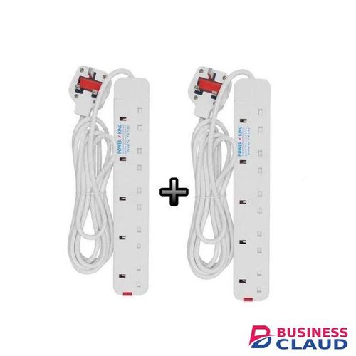 Powermax Power King 2 pcs 5 Way Power Extension With 3M Cable