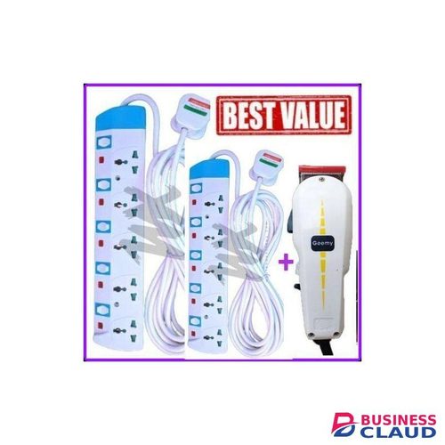 Powermax Power King Power Extension 2*5Ways+Shaving Machine-Kinyozi