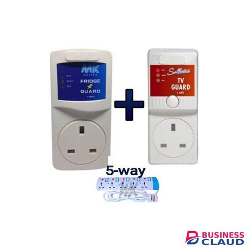 Powermax Power King 5 Way //Power Extension//fridge Guard//tv Guard