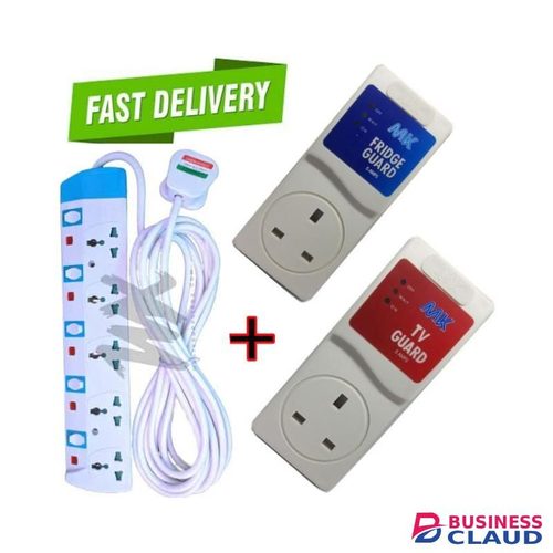 Power King 5 Way power extension+TV Guard+Fridge Guard