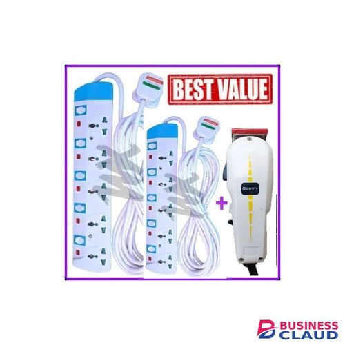 Power King Power Extension 2*5Ways+Shaving Machine-Kinyozi