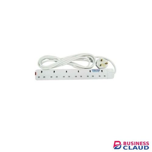 Power King 6 Way Power Extension 3M Cable+ Hearphones + Cap